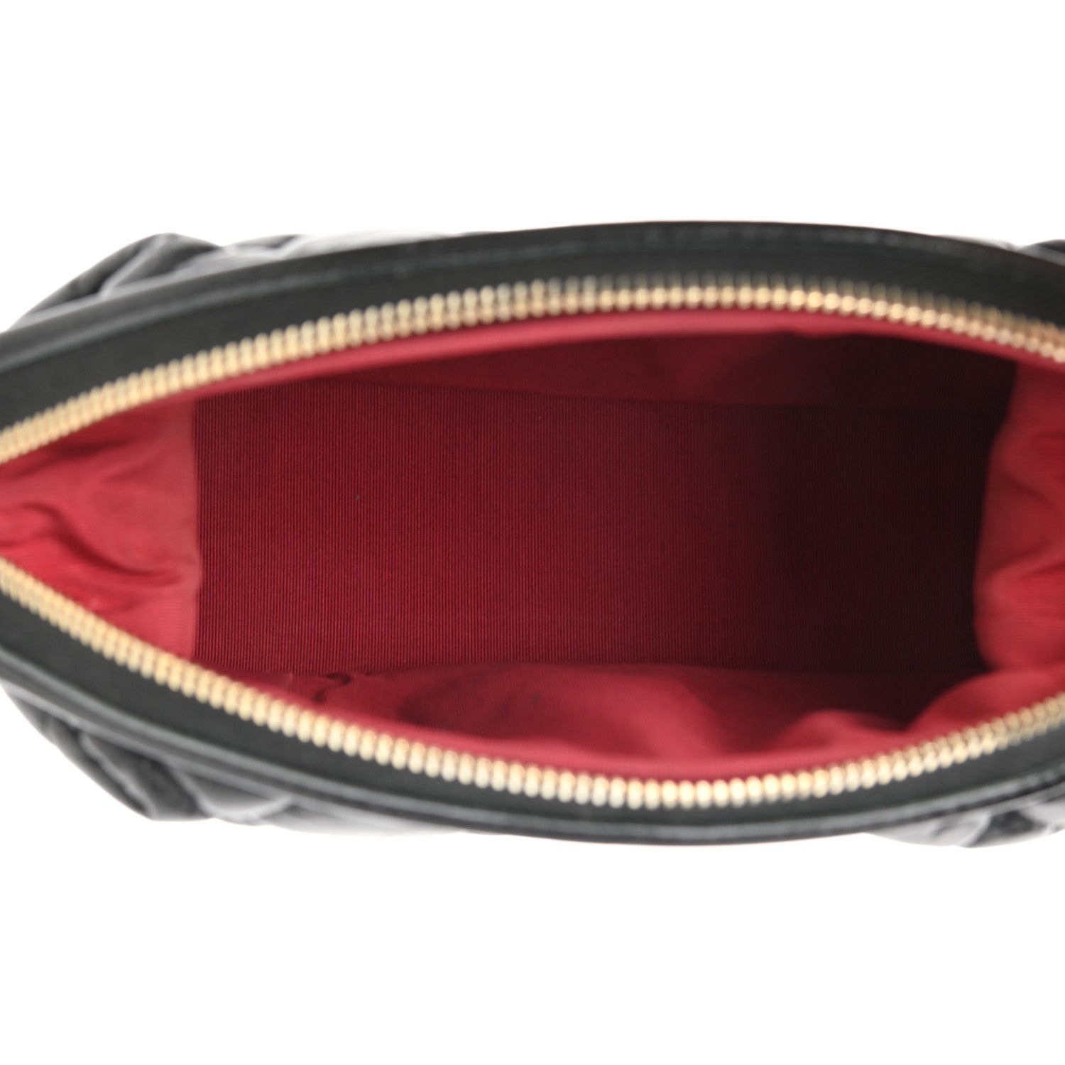 Chanel Aged Calfskin Quilted Gabrielle Cosmetic Case Black 5 of 7