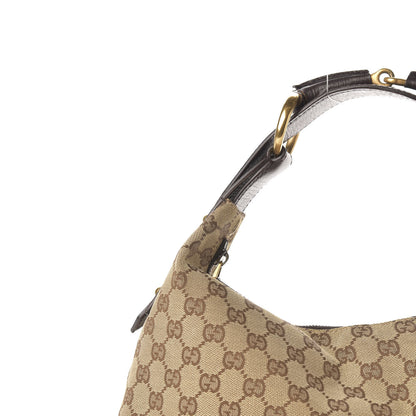 Gucci Monogram Medium Horsebit Chain Hobo Dark Brown 11 of 11