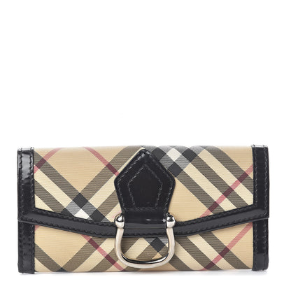 Burberry Nova Check Penrose Continental Wallet Black 1 of 7