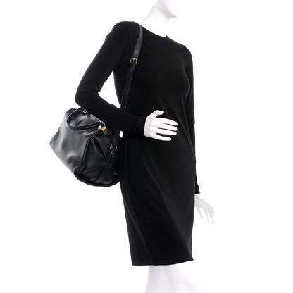 Lanvin Goatskin Trilogy Bowling Bag Black 2 of 16