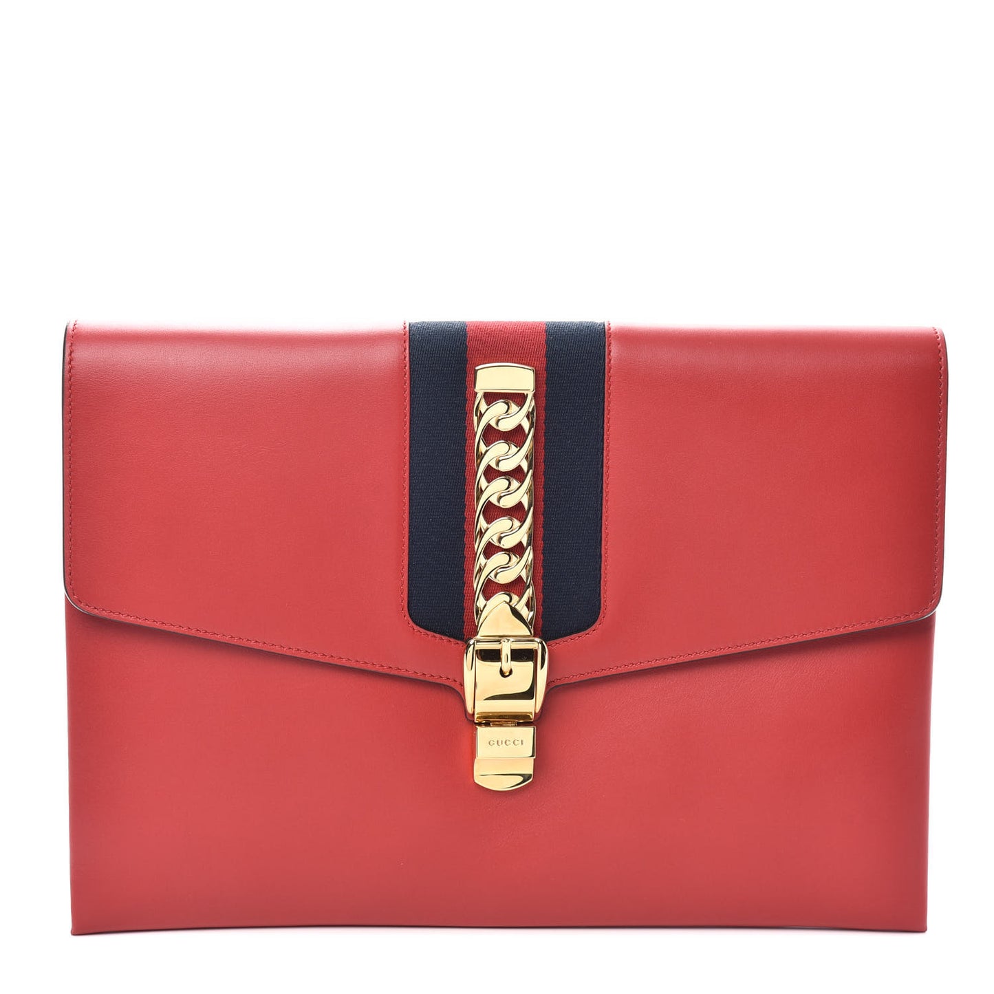 Calfskin Maxi Sylvie Clutch Red