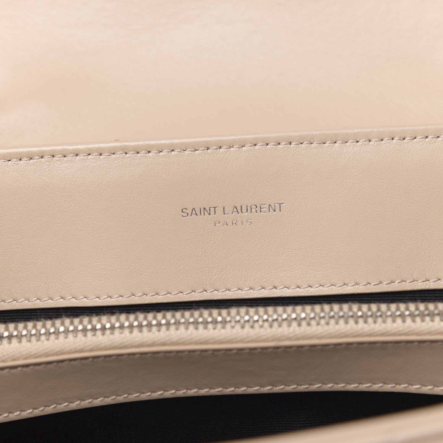 Saint Laurent Calfskin Y Quilted Monogram Medium Loulou Chain Satchel Dark Beige 7 of 11