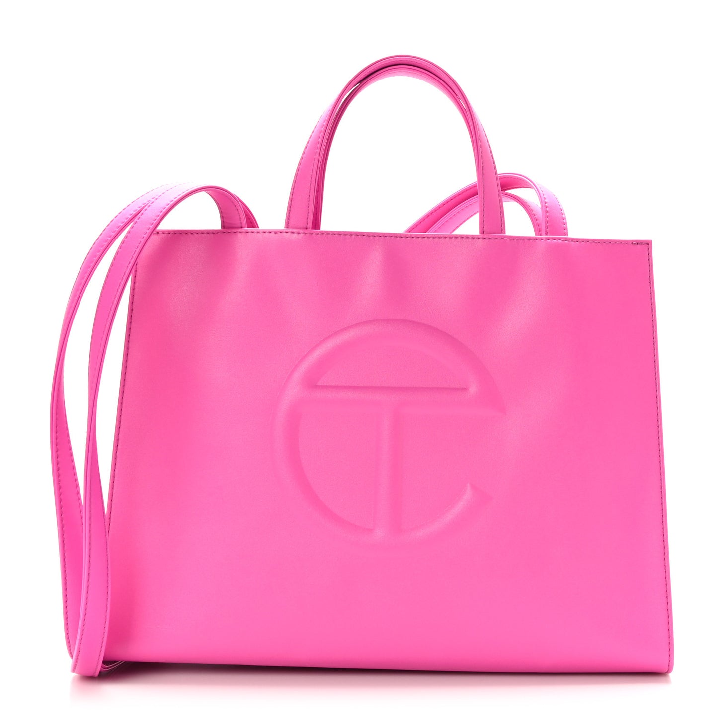 Vegan Leather Medium Shopping Bag Azalea