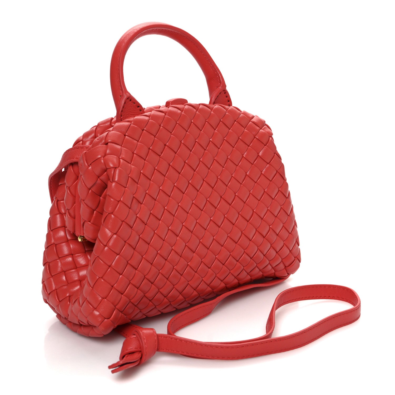Bottega Veneta Nappa Intreccio Mini Padded Handle Bag Sunburst 3 of 11
