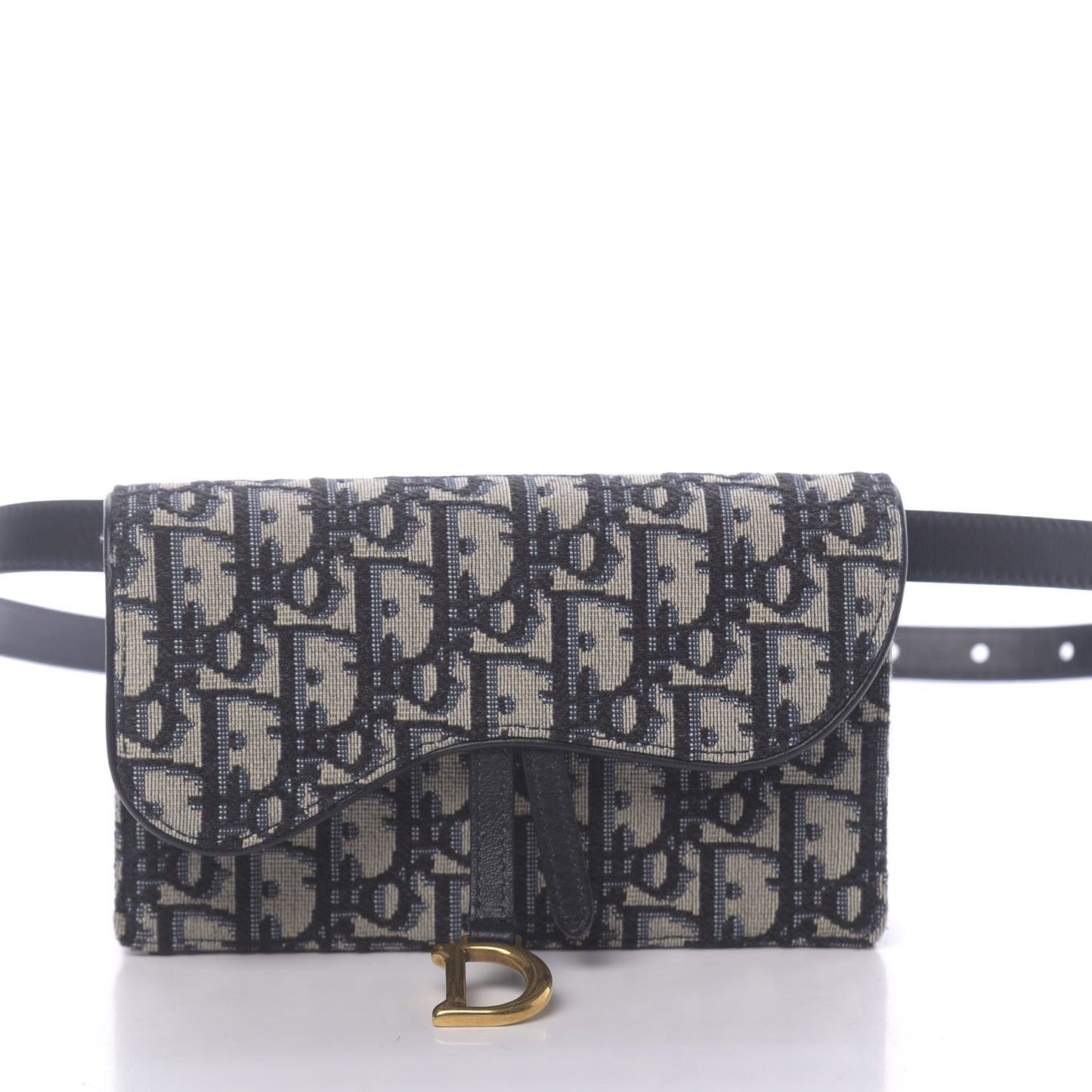 Oblique Saddle Belt Bag Blue