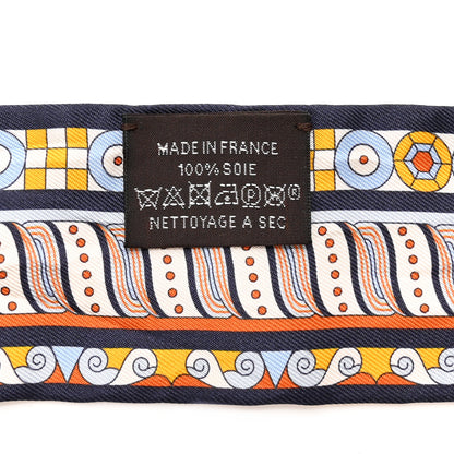 Hermes Silk Harnais En Rosace Twilly Creme Ciel Ocre 3 of 5