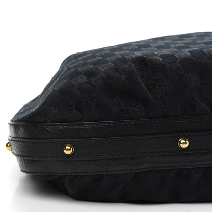Gucci Monogram Medium Interlocking Hobo Black 7 of 11