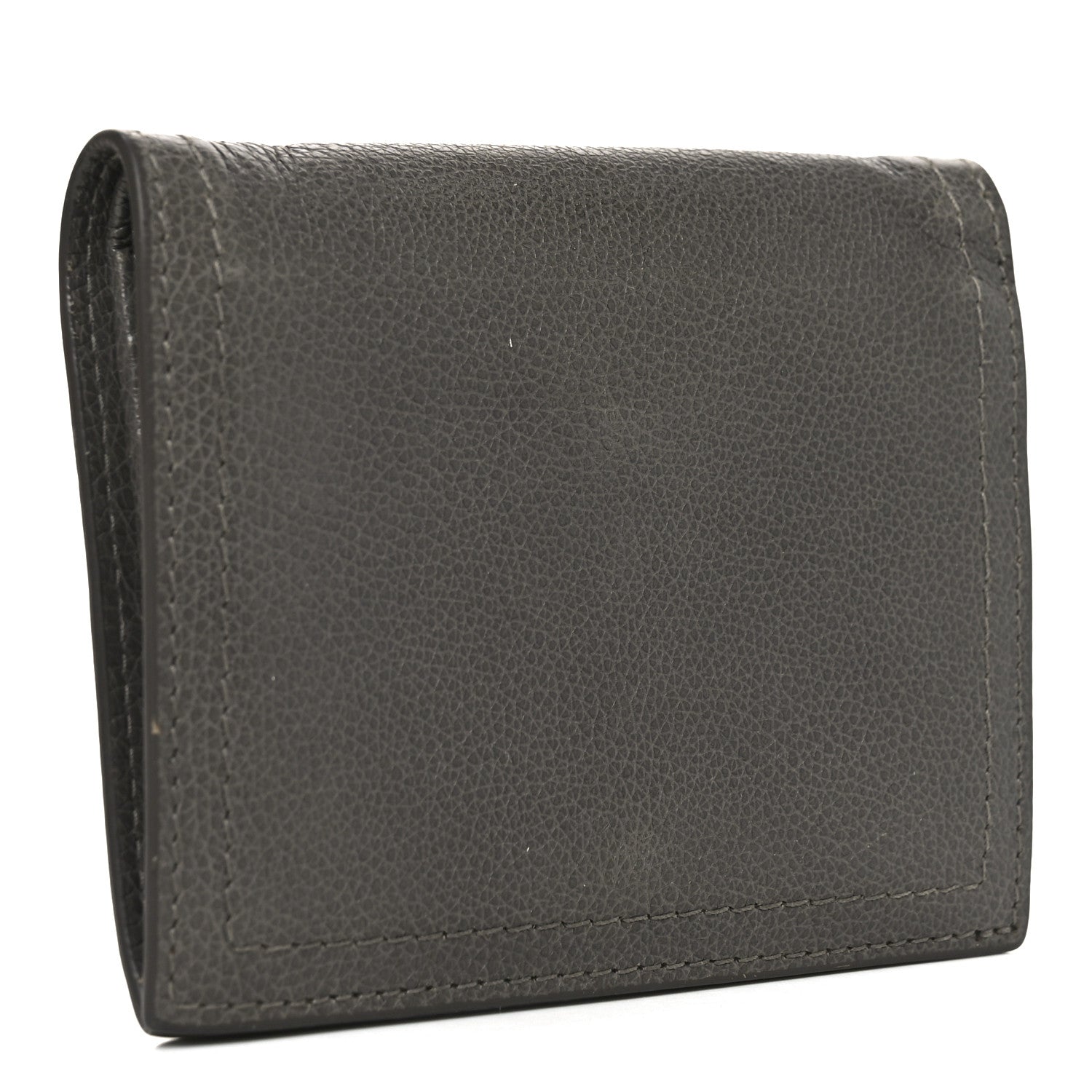 Prada Glace Calfskin City Calfskin Etiquette Compact Wallet Marine Astrale 3 of 7