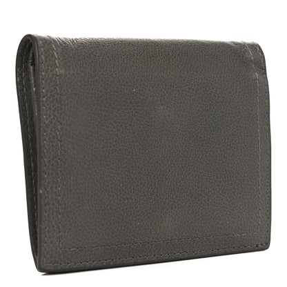 Prada Glace Calfskin City Calfskin Etiquette Compact Wallet Marine Astrale 3 of 7