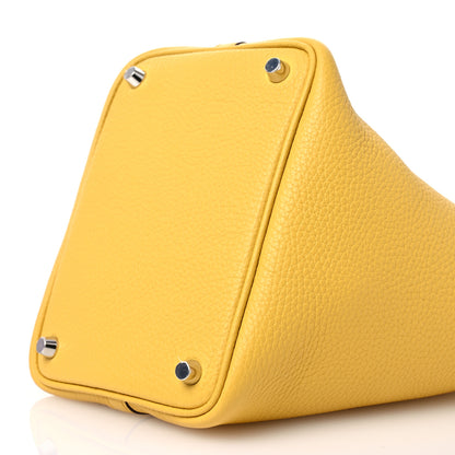 Hermes Taurillon Clemence Picotin Lock 18 PM Sun 9 of 12