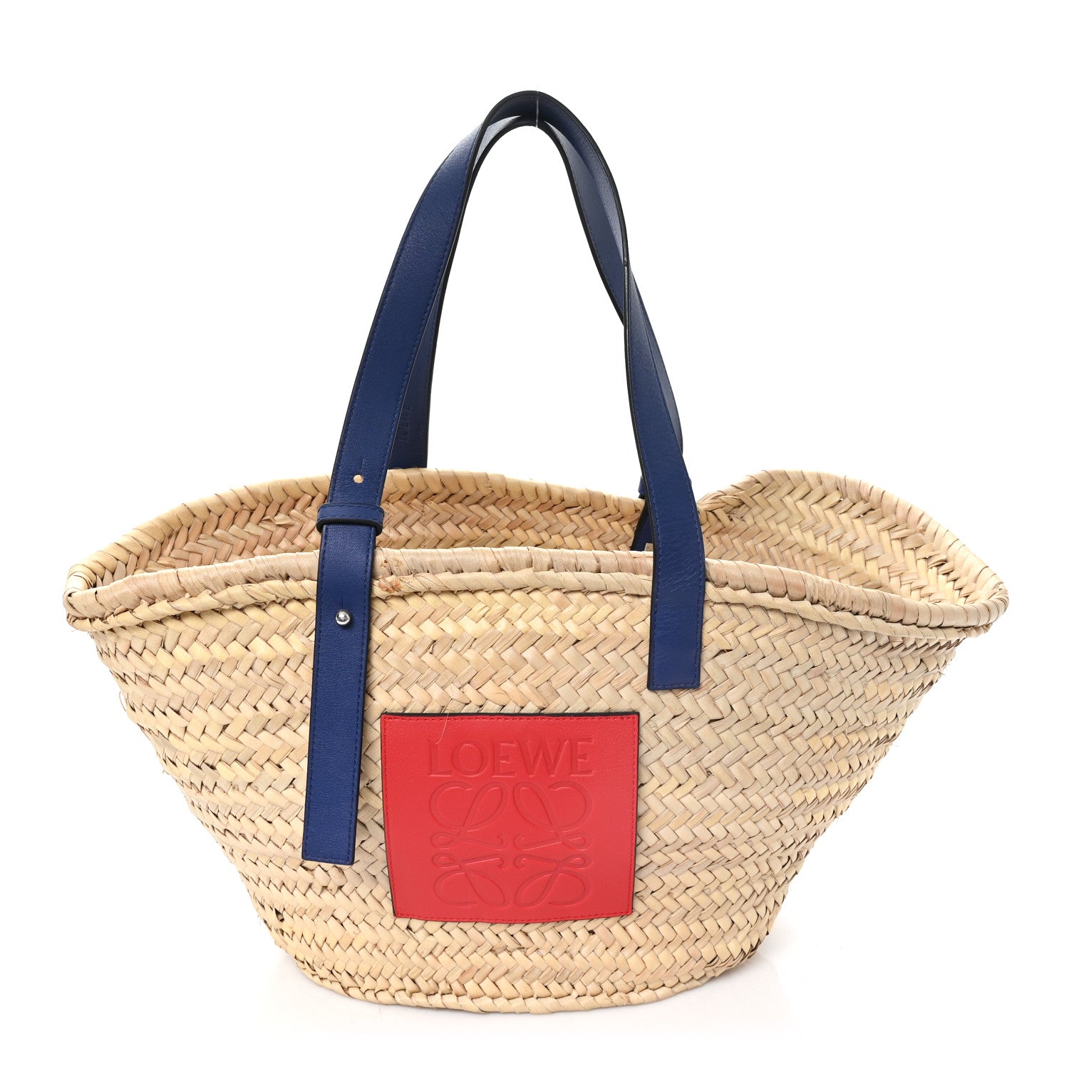 Loewe Raffia Basket Tote Bag Cream Multi 1 of 12