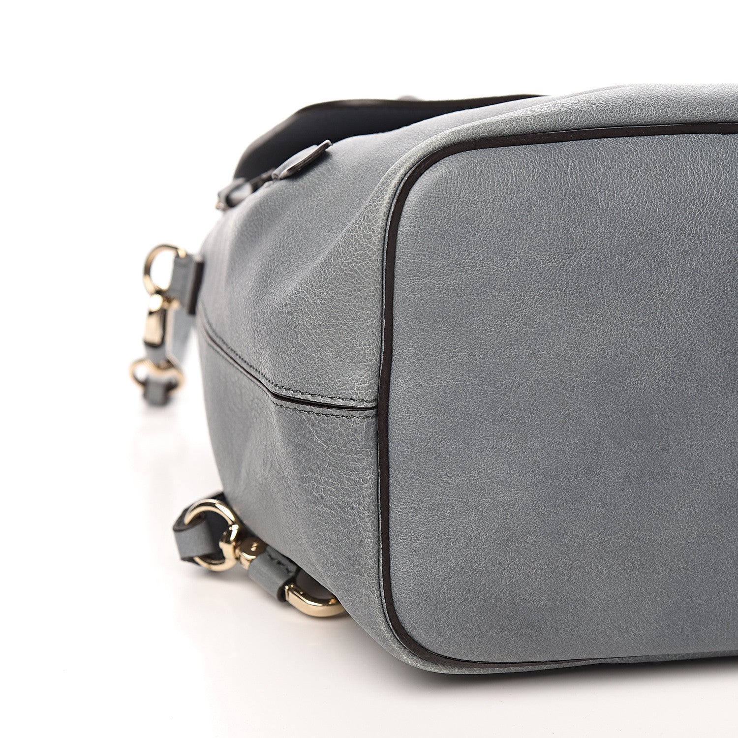 Chloe Suede Calfskin Medium Faye Backpack Cloudy Blue 7 of 9