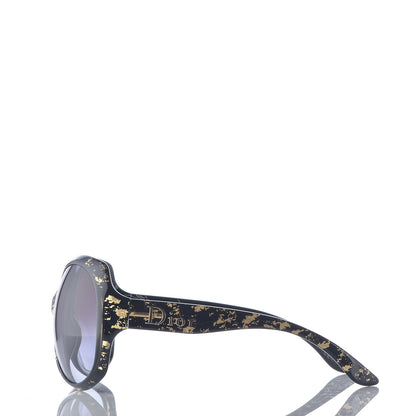Christian Dior Dior Glossy 1 Gold Leaves Sunglasses Black 3 of 10