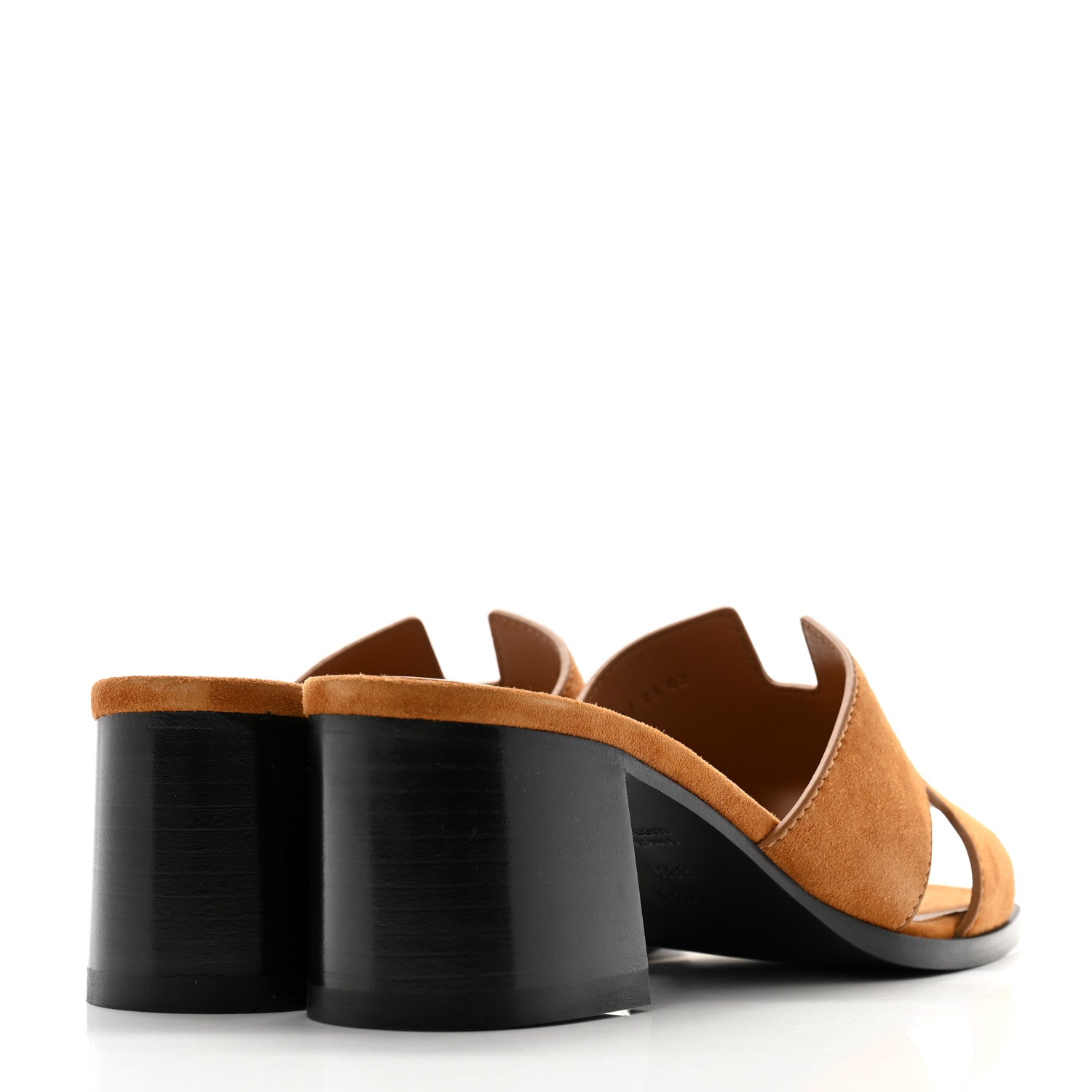 Hermes Suede Goatskin Helia 60 Sandals 38.5 Naturel 4 of 9