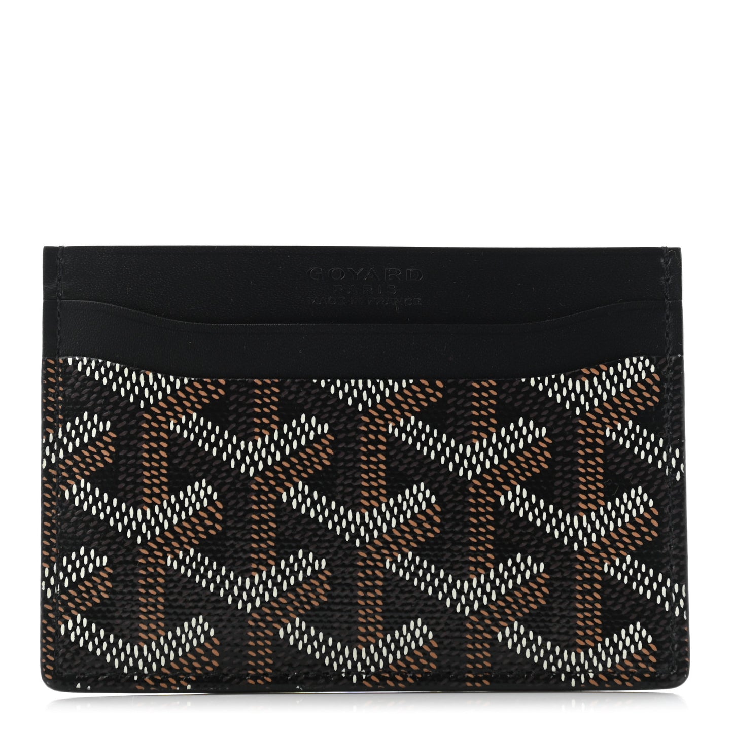 Goyardine Saint Sulpice Card Holder Black