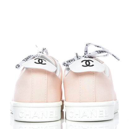Chanel Canvas Womens Sneakers 39.5 Light Pink 5 of 11