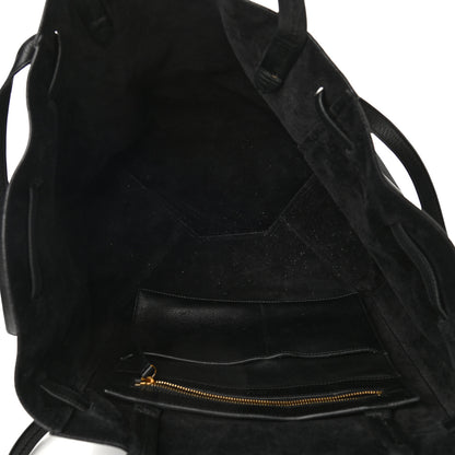 Celine Soft Grained Calfskin Small Belt Cabas Phantom Black 5 of 12