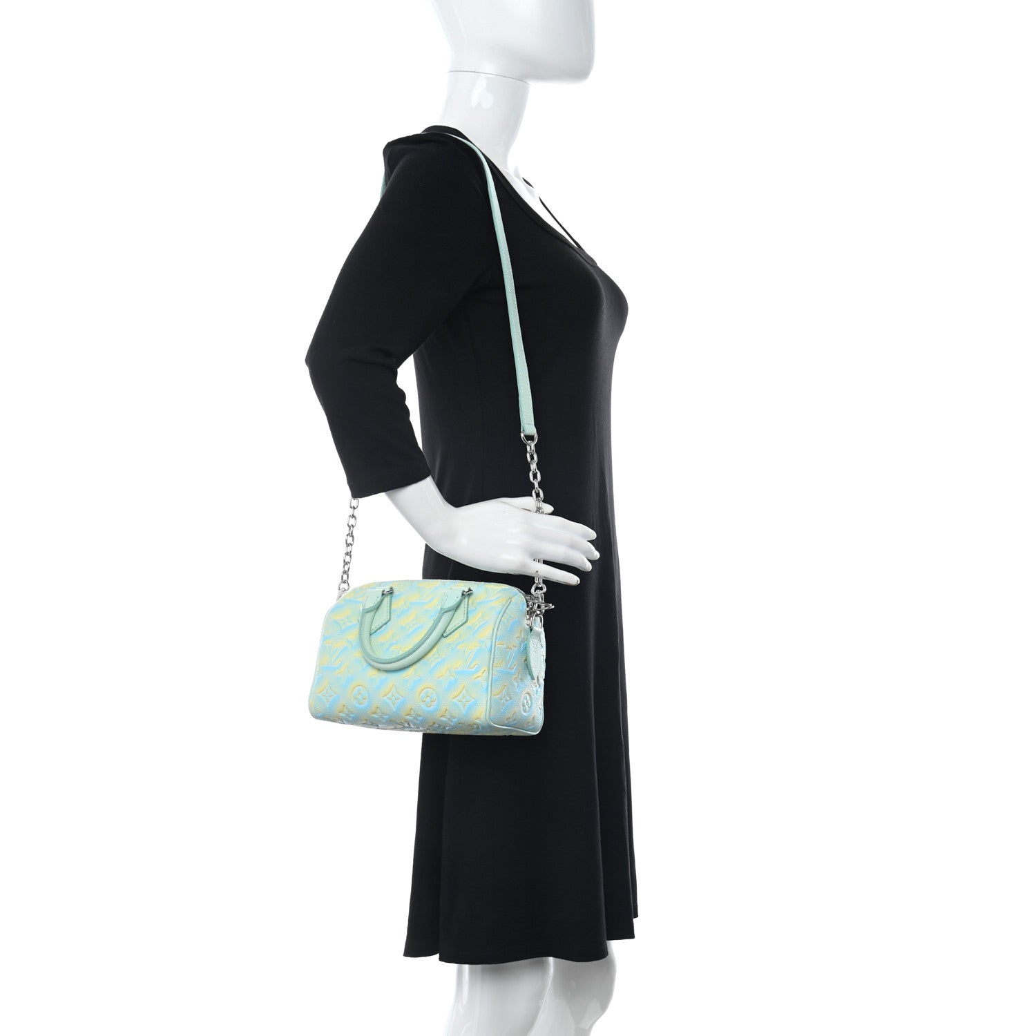 Louis Vuitton Empreinte Monogram Summer Stardust Speedy 20 Water Green 2 of 9