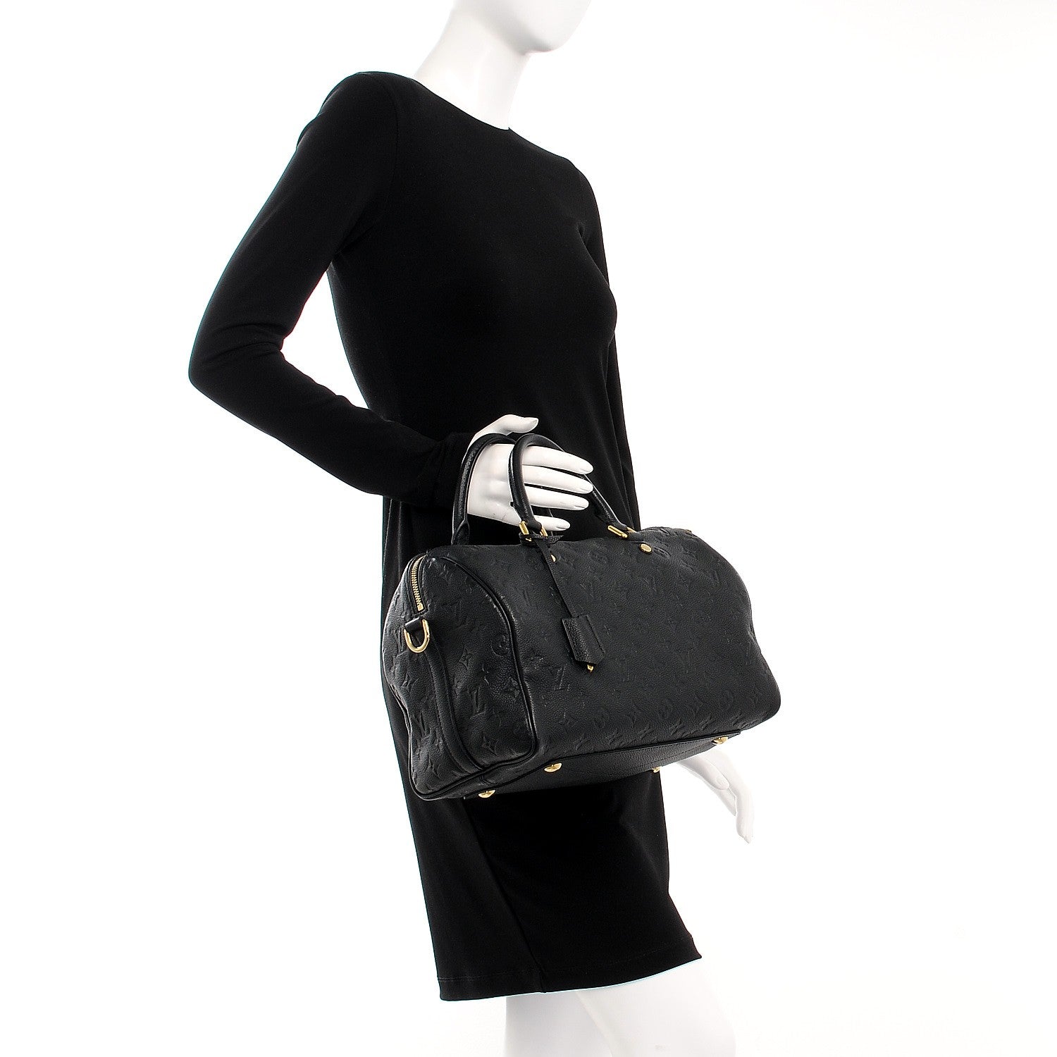 Louis Vuitton Empreinte Speedy Bandouliere 30 Black 3 of 12