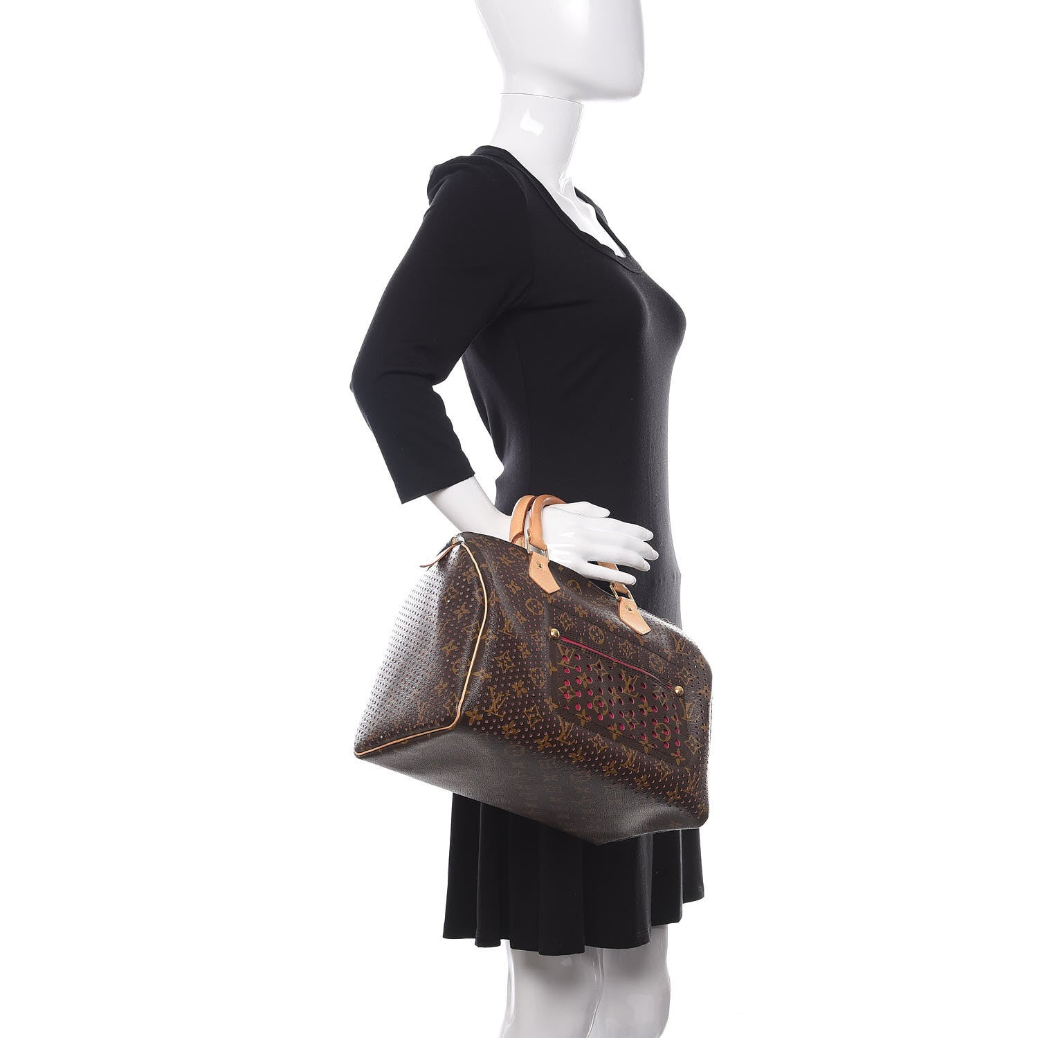 Louis Vuitton Monogram Perforated Speedy 30 Fuchsia 2 of 11