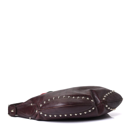 Gucci Guccissima Studded Web Pelham Shoulder Bag Dark Brown 3 of 9