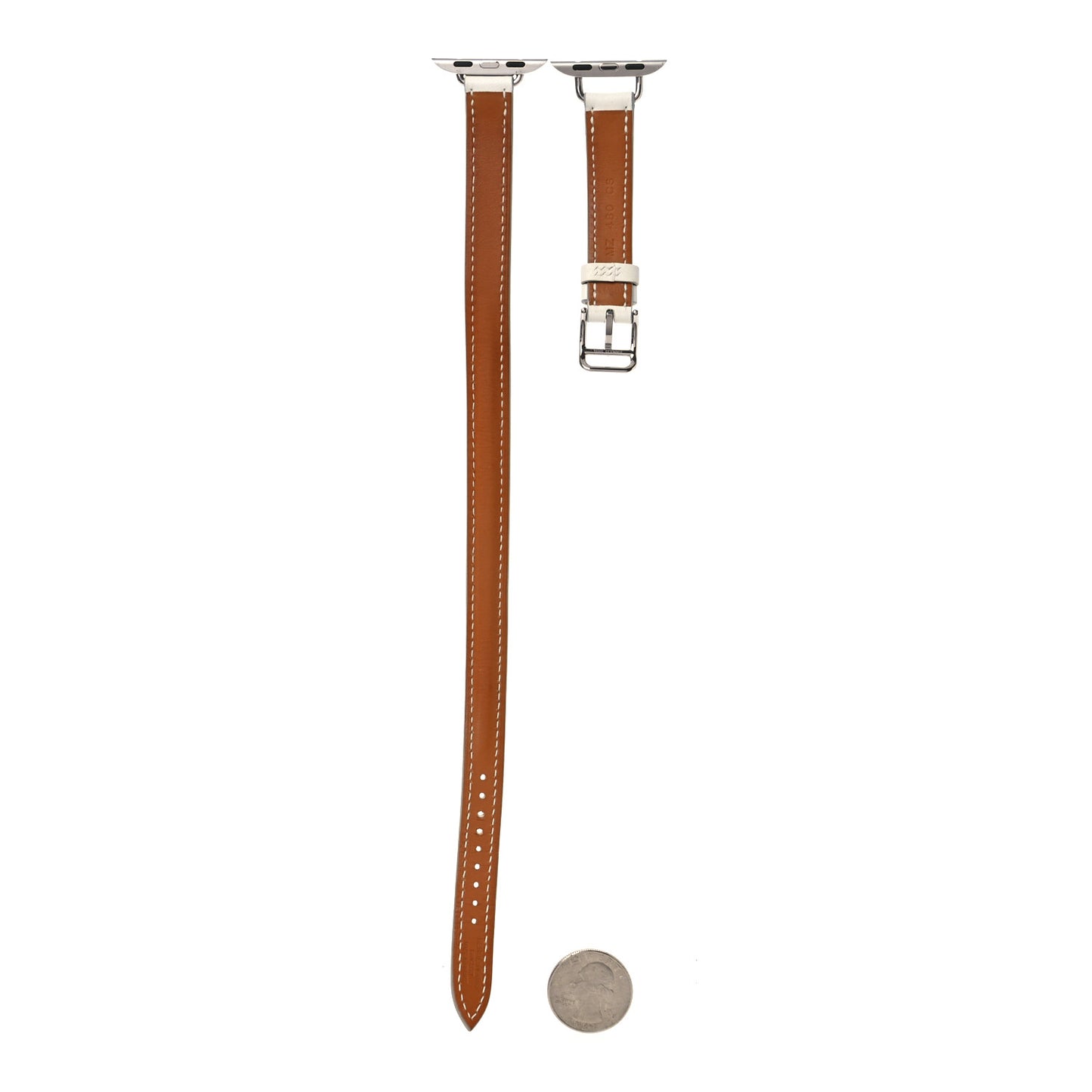 Swift 42 mm Apple Watch Double Tour Strap Craie