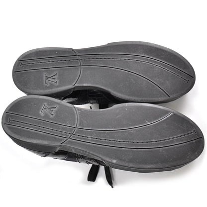 Louis Vuitton Crocodile Satin Monogram Sneakers 8.5 Black 5 of 11