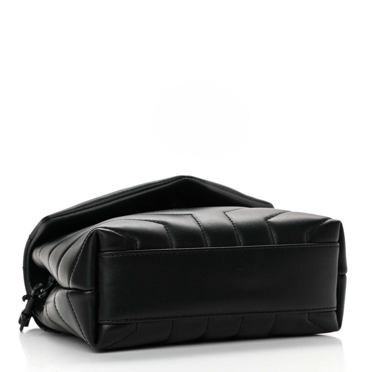 Saint Laurent Calfskin Y Quilted Monogram Toy Loulou Crossbody Bag Black 4 of 13
