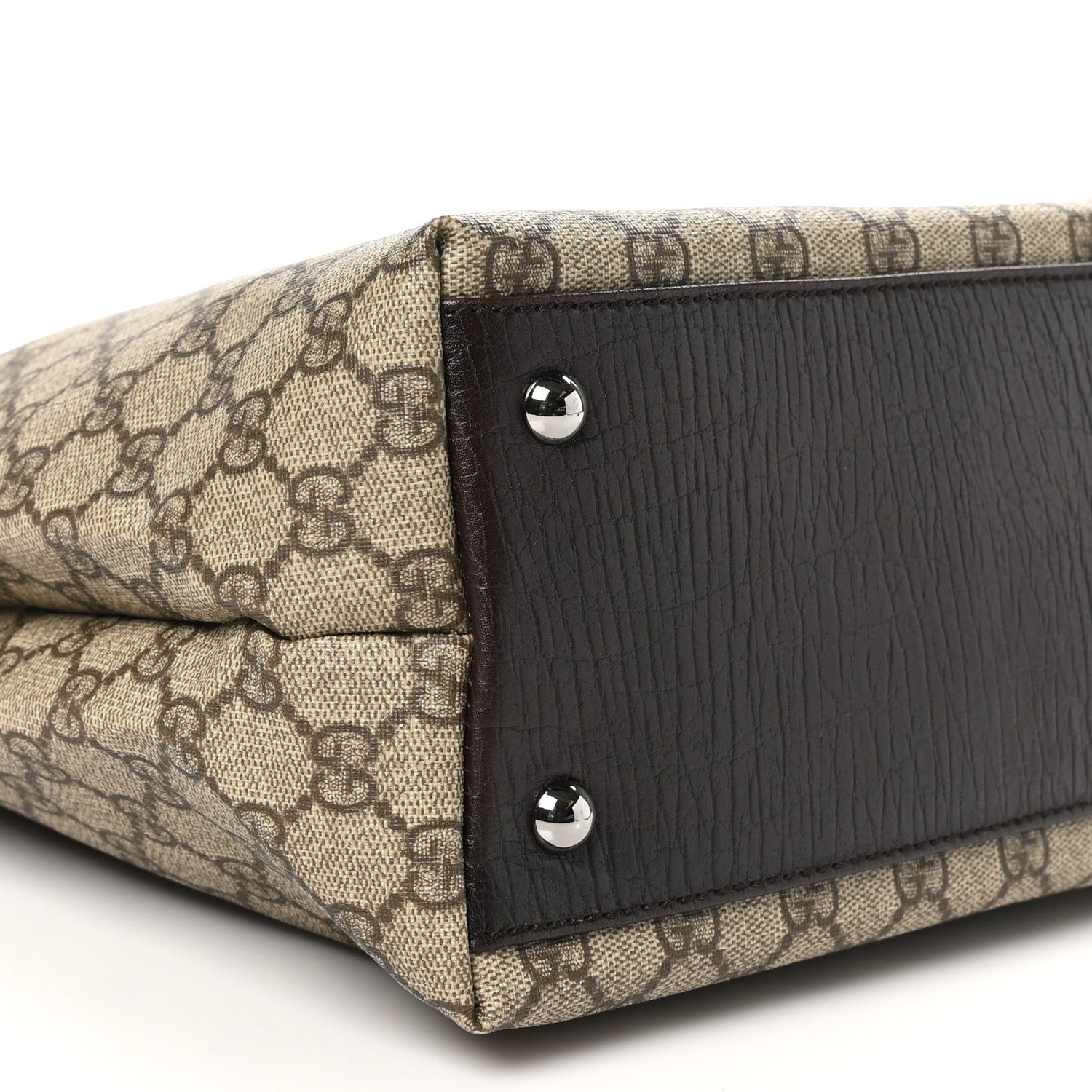 Gucci GG Plus Monogram Small Vertical Tote Dark Brown 9 of 11