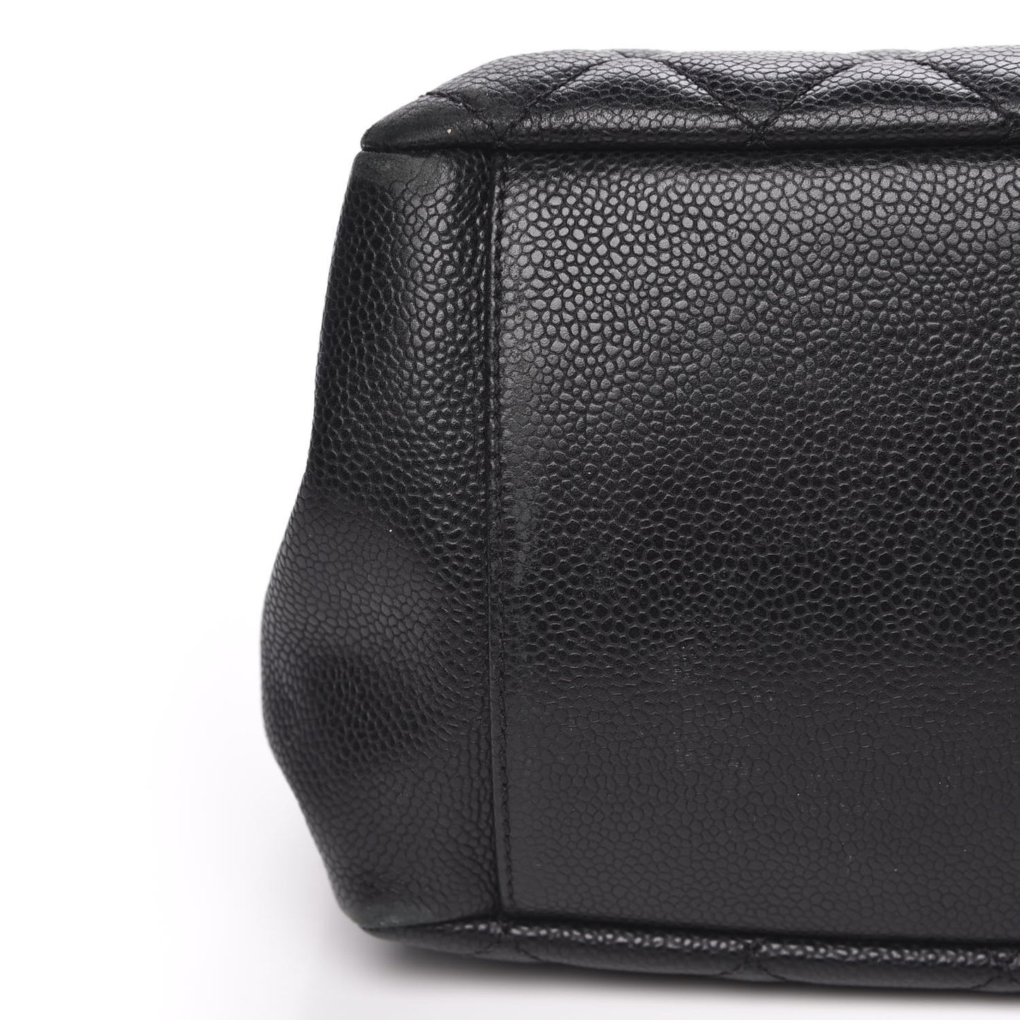 Caviar Quilted Grand Shopping Tote GST Black