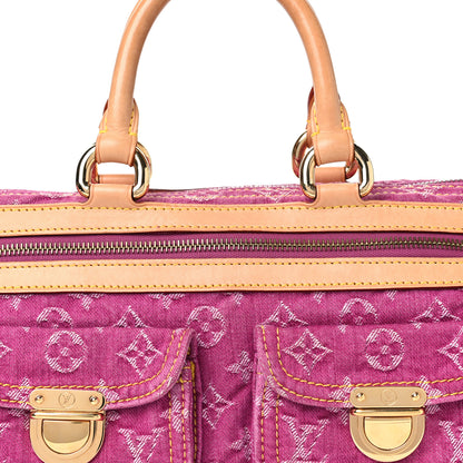 Louis Vuitton Monogram Denim Neo Speedy Fuchsia 7 of 13