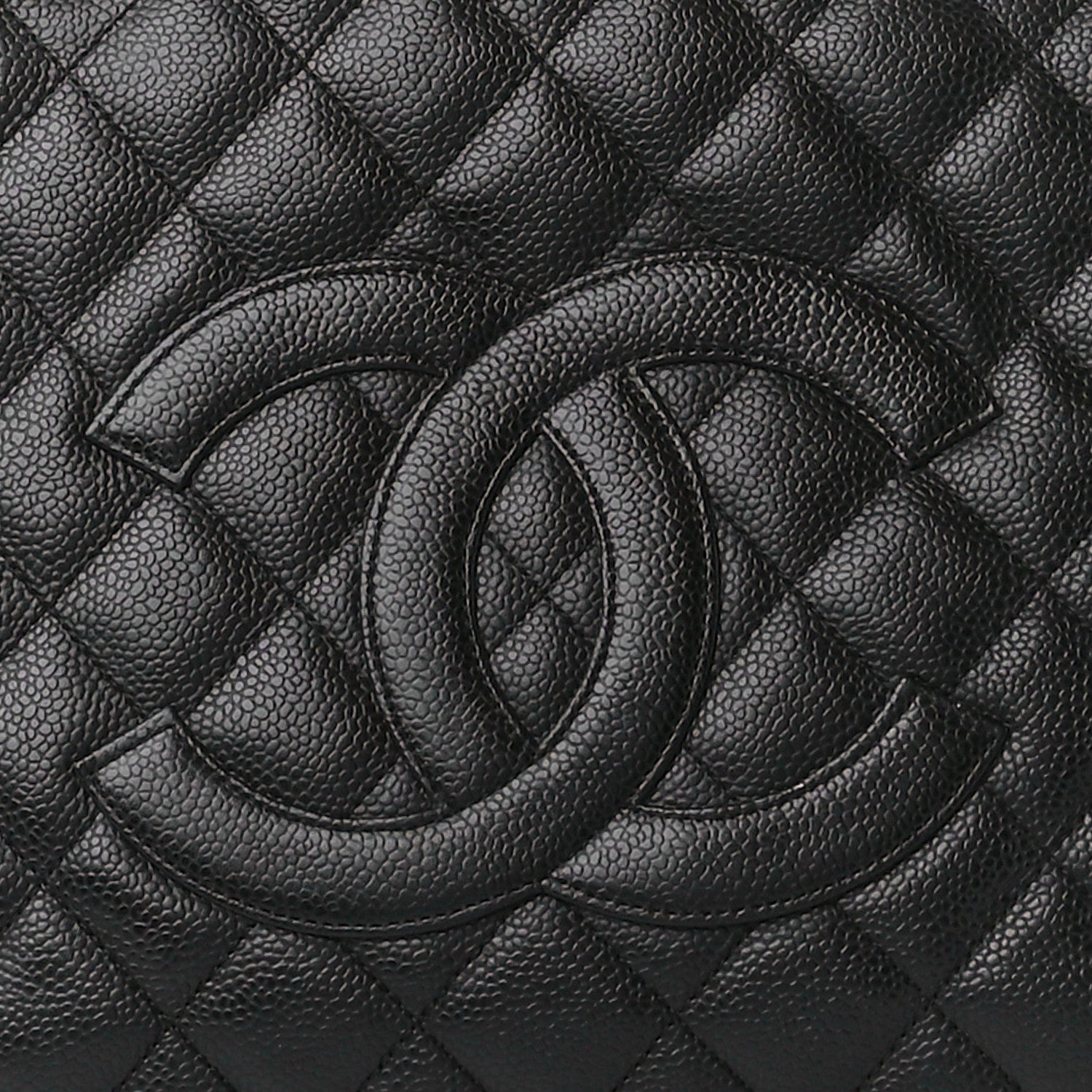 Chanel Caviar Quilted Grand Shopping Tote GST Black 10 of 12