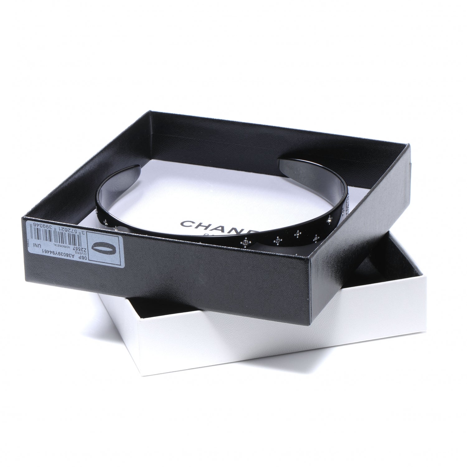 Chanel Plastic Crystal CC Headband 2 of 6