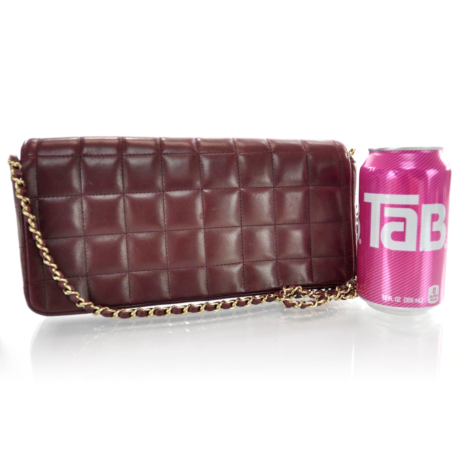 Chanel Lambskin East West Chocolate Bar Flap 3 of 9