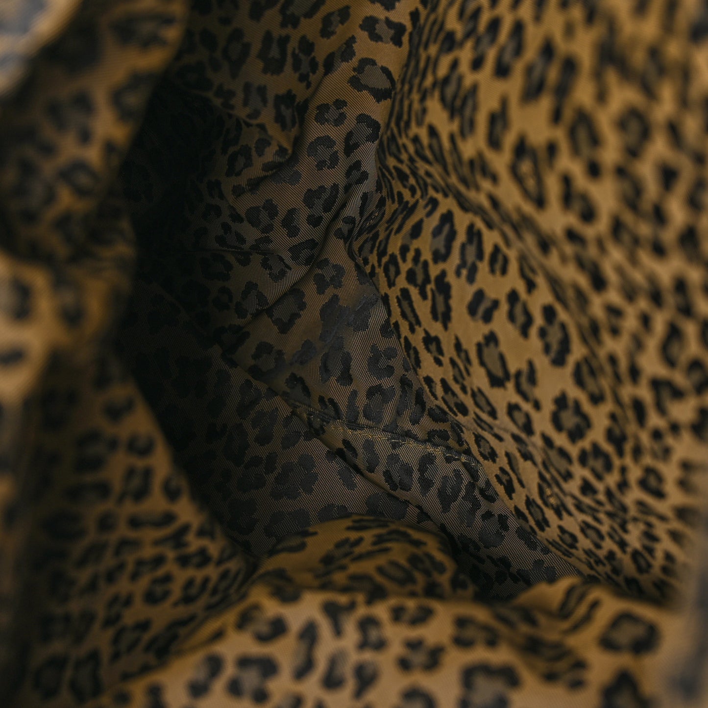 Zucca Leopard Print Reversible Shopping Tote Tobacco Brown Red