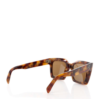Celine Acetate Square Sunglasses CL40130I Havana 4 of 9