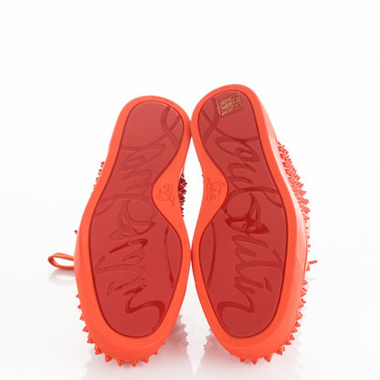 Christian Louboutin Calfskin Louis Spikes Flat Mens Sneakers 44.5 Capucine 5 of 9