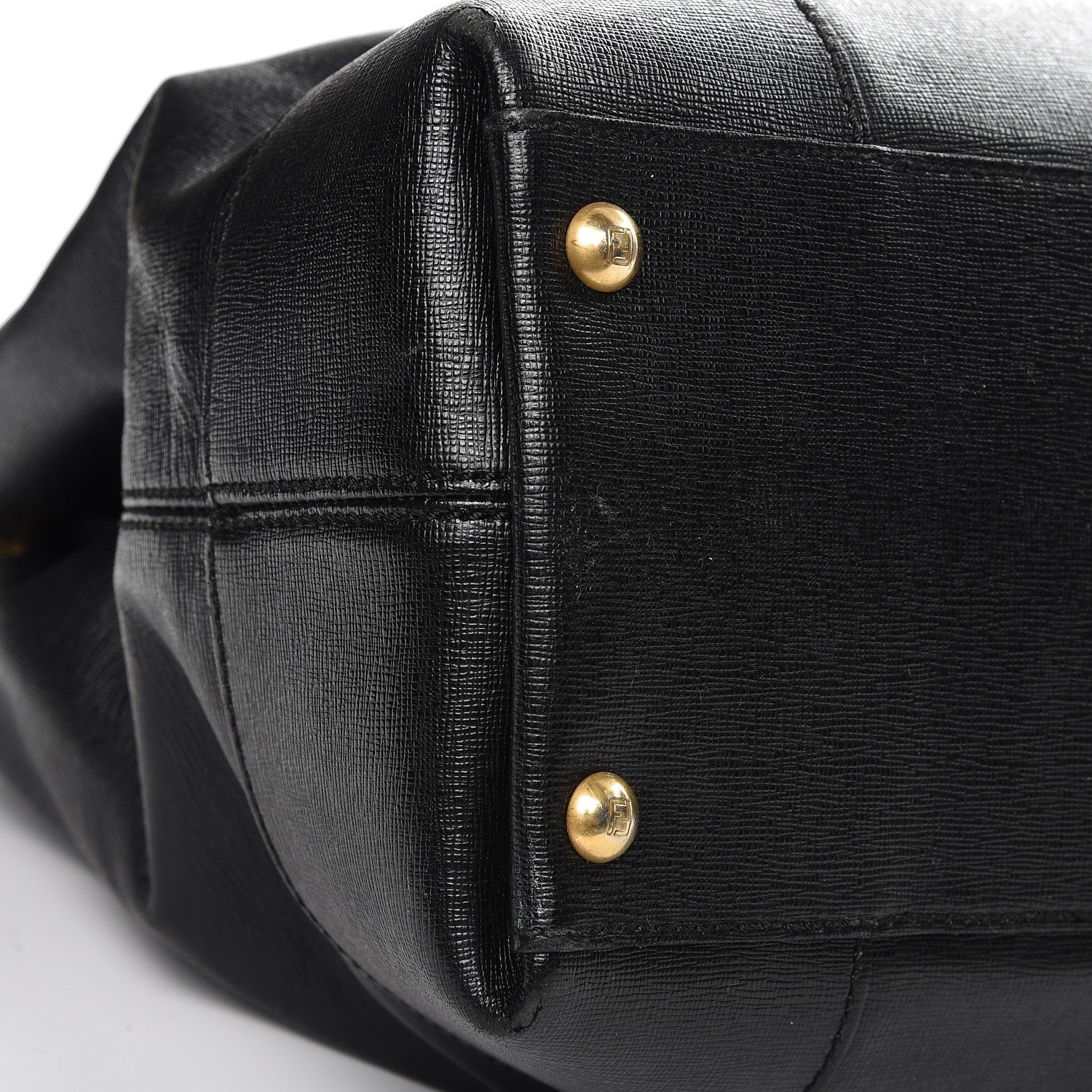 Fendi Vitello Elite Chameleon Shopper Tote Black 15 of 21
