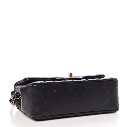 Chanel Lambskin Quilted Mini Rectangular Flap Black 4 of 11