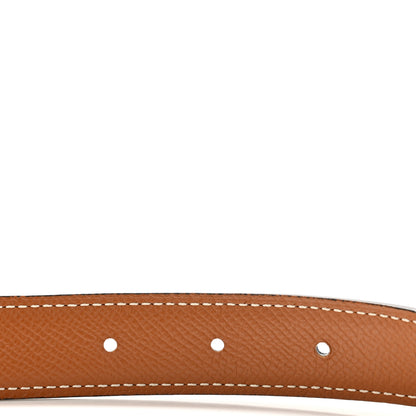 Hermes Swift Epsom 24mm Medor H Belt 70 28 Black Gold 4 of 6