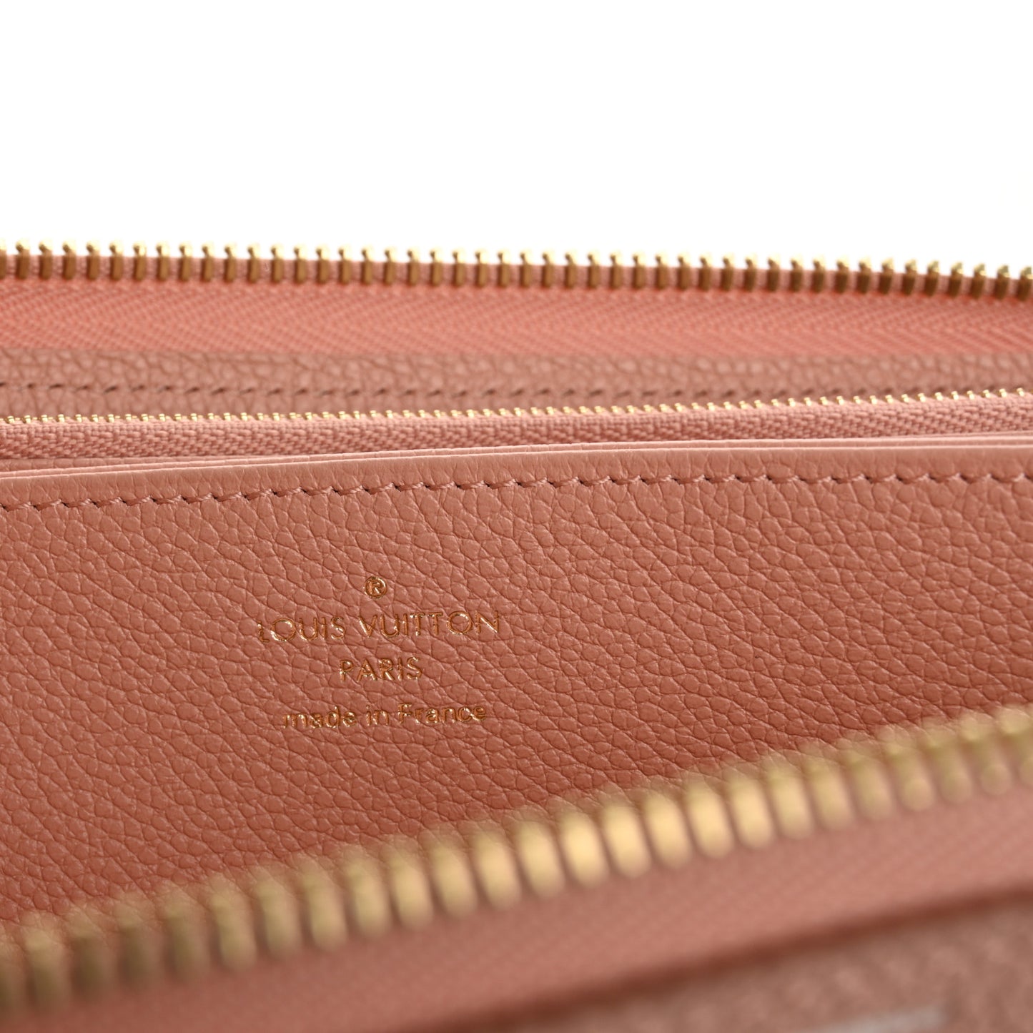 Empreinte Monogram Giant Zippy Wallet Rose Trianon Creme