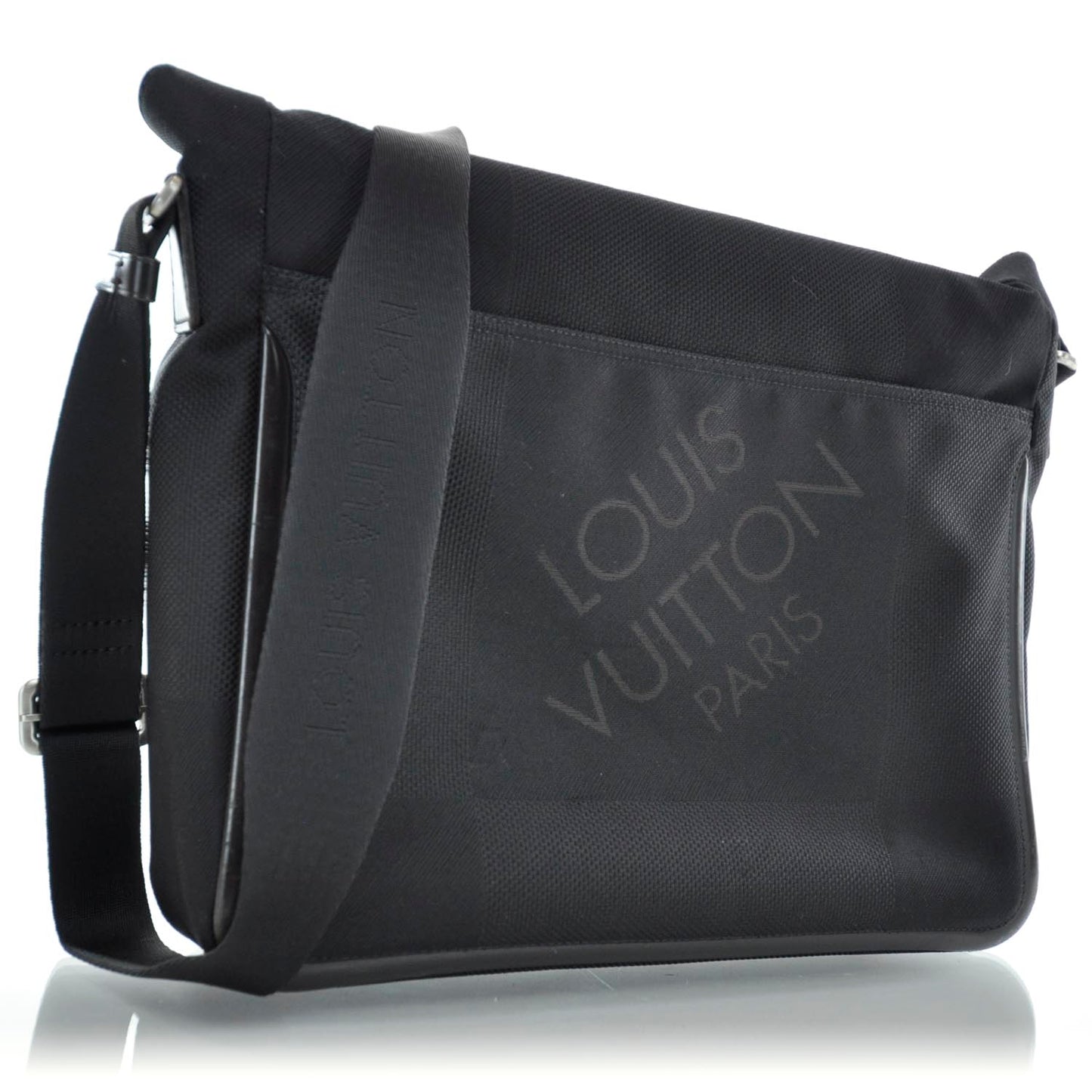 Damier Geant Messenger Bag Black