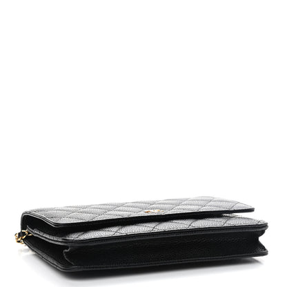 Chanel Caviar Quilted Wallet On Chain WOC Black 3 of 9