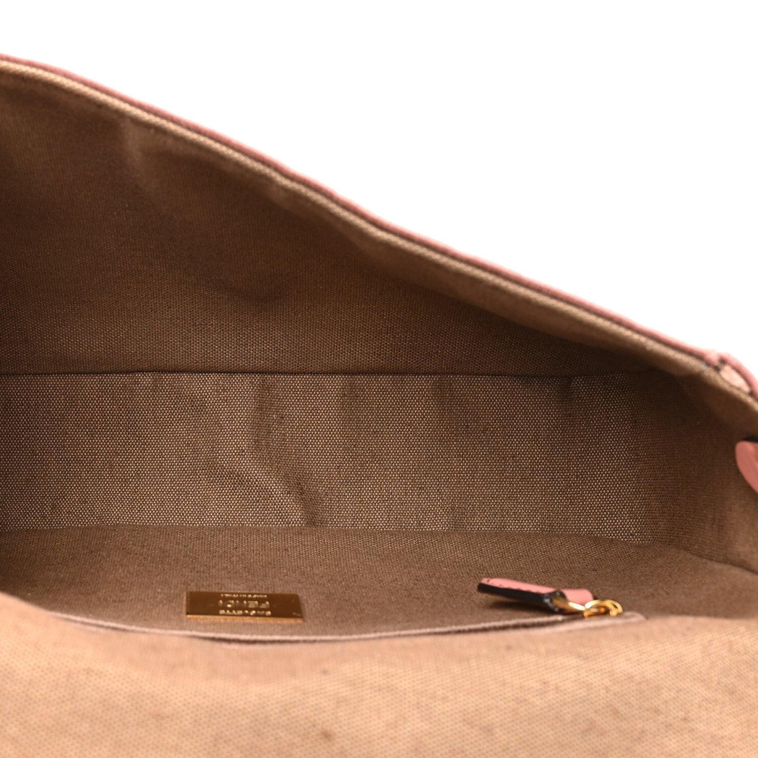 Fendi Velvet Jacquard Crystal FF Baguette Macaron 5 of 11