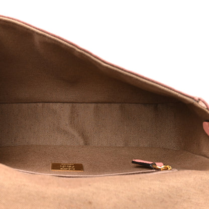 Fendi Velvet Jacquard Crystal FF Baguette Macaron 5 of 11