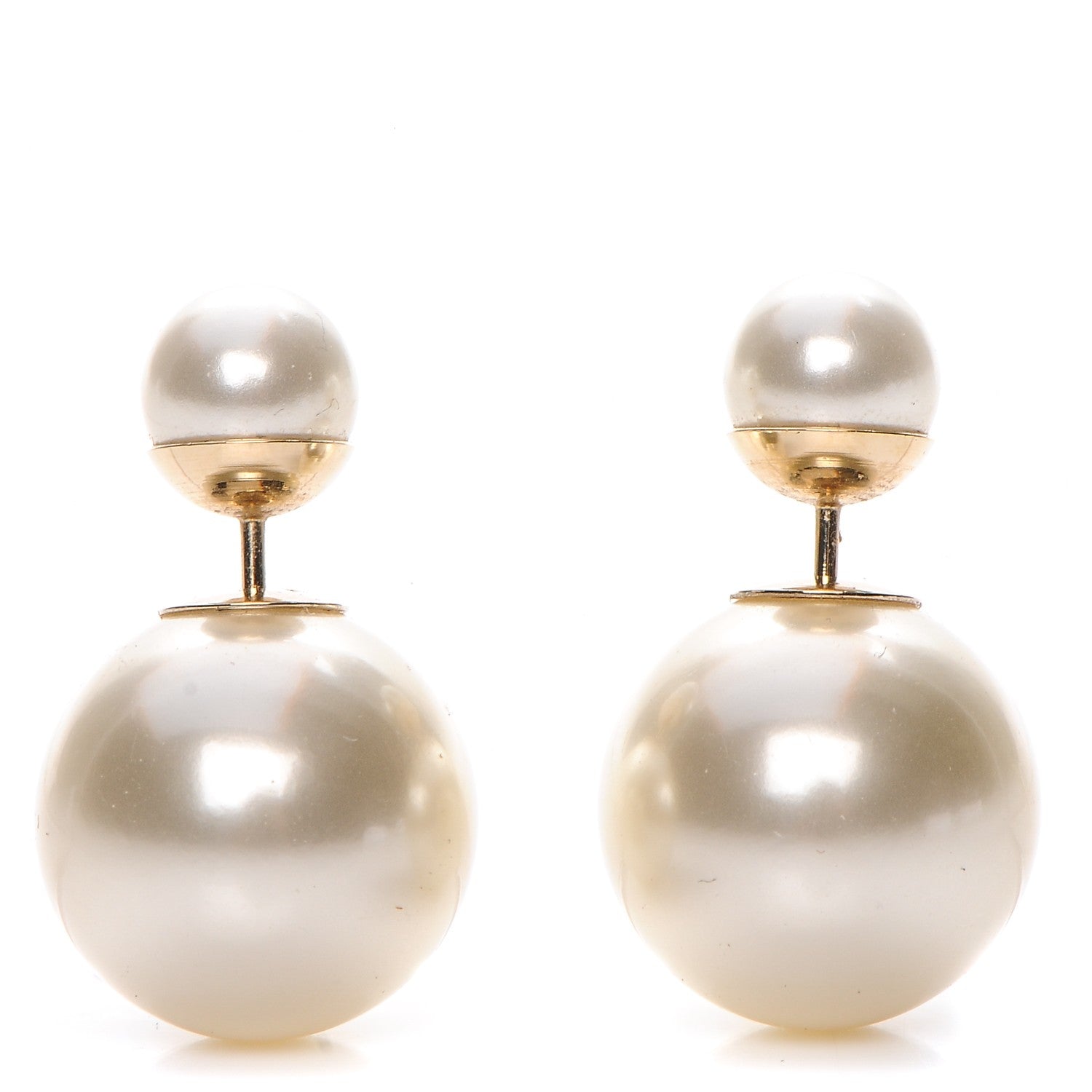 Christian Dior Pearl Mise En Dior Tribal Earrings 1 of 5