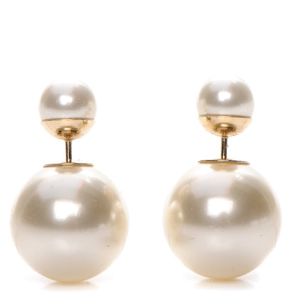 Christian Dior Pearl Mise En Dior Tribal Earrings 1 of 5