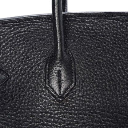 Hermes Taurillon Clemence Birkin 35 Black 29 of 33