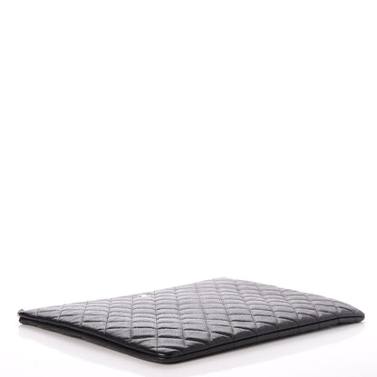 Chanel Caviar Quilted Large Cosmetic Case Black 4 of 8