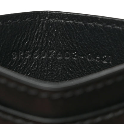 Saint Laurent Calfskin Tiny Cassandre Credit Card Case Black 7 of 7